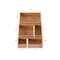 Hastings Home Drawer Organizer, 5 Compartment Modular Natural Wood Bamboo Space Saver Tray Storage for Home 379647FJK - alternate 2